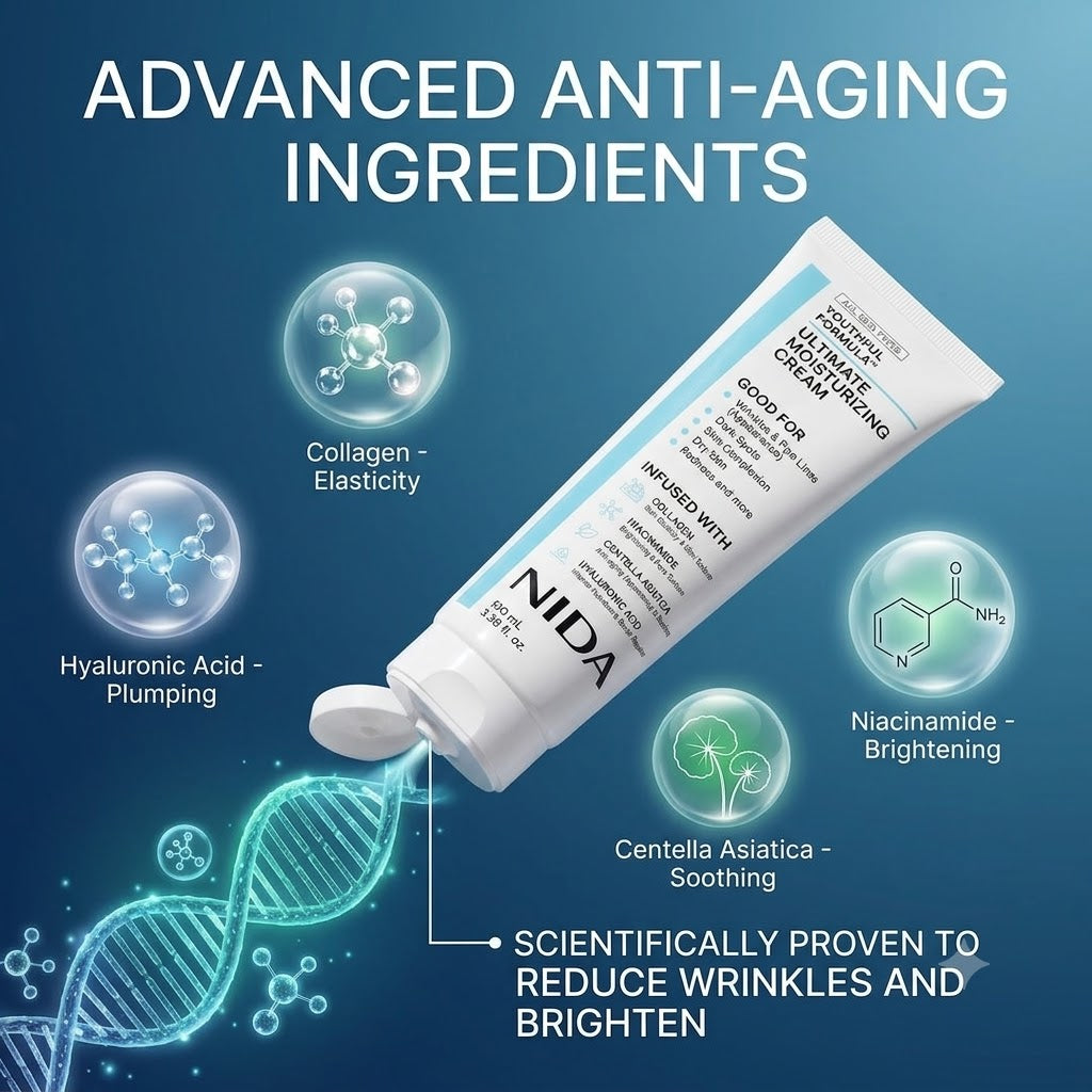 NIDA Ultimate Moisturizing Hydrating Face Cream for All Skin Types