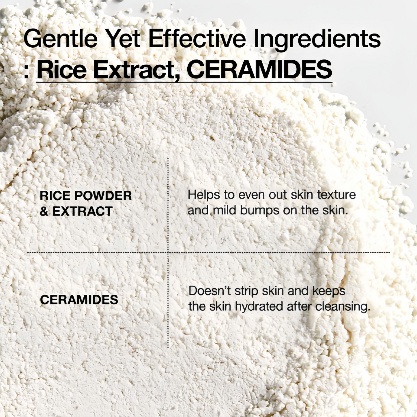 Organic Rice Enzyme Face Wash Powder Deep Cleansing