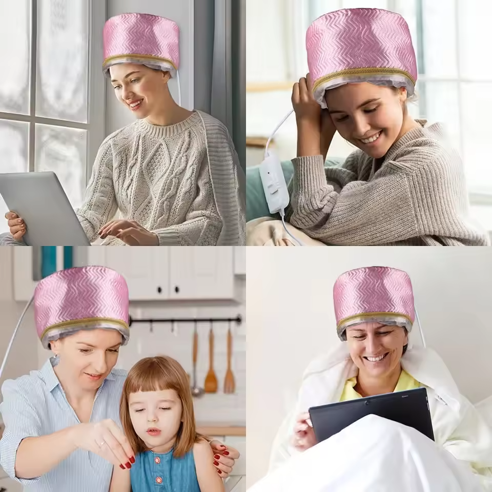 Electric Hair Steamer Heating Cap for Deep Conditioning