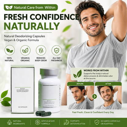Natural Deodorizing Vegan & Organic Capsules