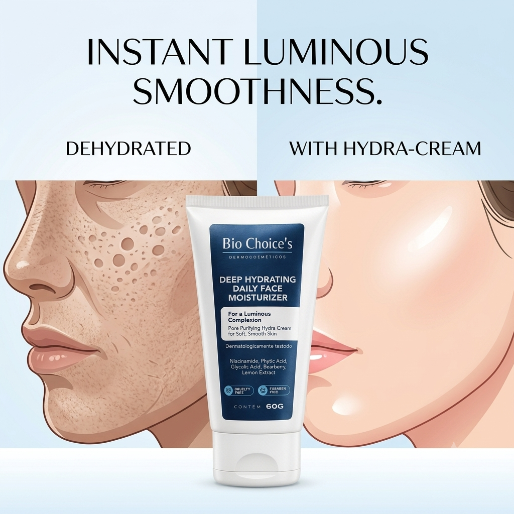 Deep Hydrating Face Moisturizer – Non-Greasy Hydra Cream for Soft, Smooth & Refreshed Skin