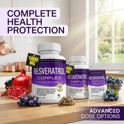 Resveratrol Supplement Capsules – Antioxidant Formula for Daily Wellness