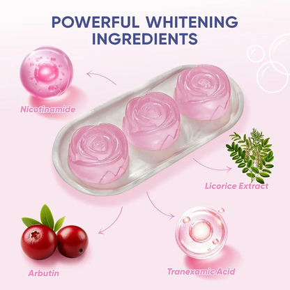 Rose Essential Oil Handmade Bath Soap Bar for All Skin Types
