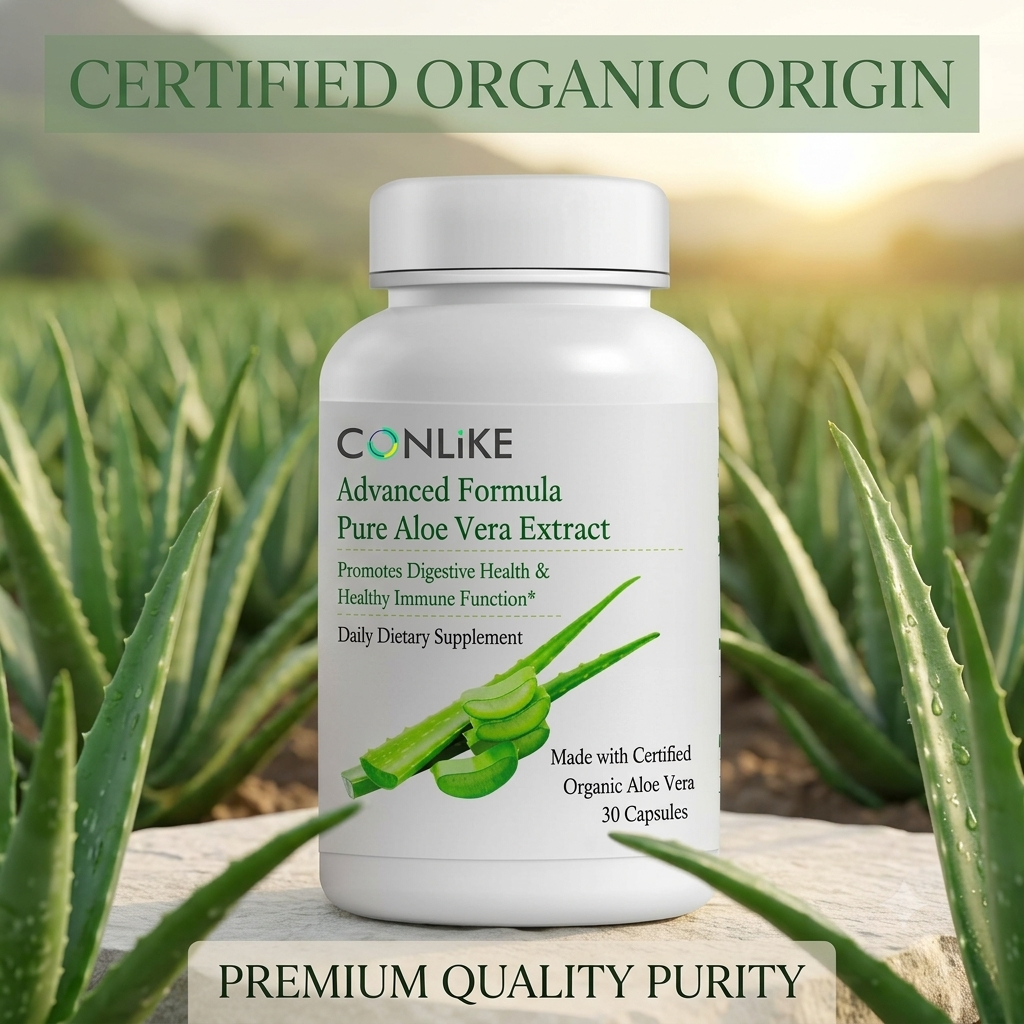 Pure Aloe Vera Extract Capsules – Natural Wellness Supplement for Daily Digestive & Immune Support