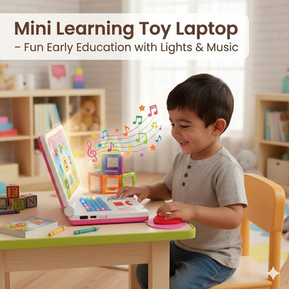 Mini Learning Toy Laptop – Fun Early Education with Lights & Music