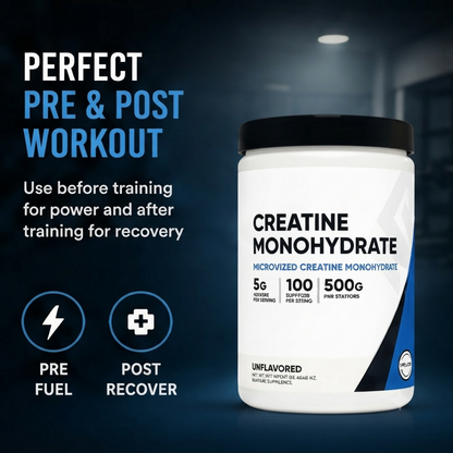 Micronized Creatine Monohydrate Powder – Fitness & Sports Nutrition for Strength and Performance