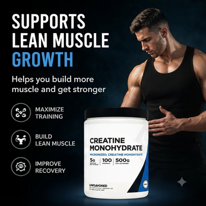 Micronized Creatine Monohydrate Powder – Fitness & Sports Nutrition for Strength and Performance