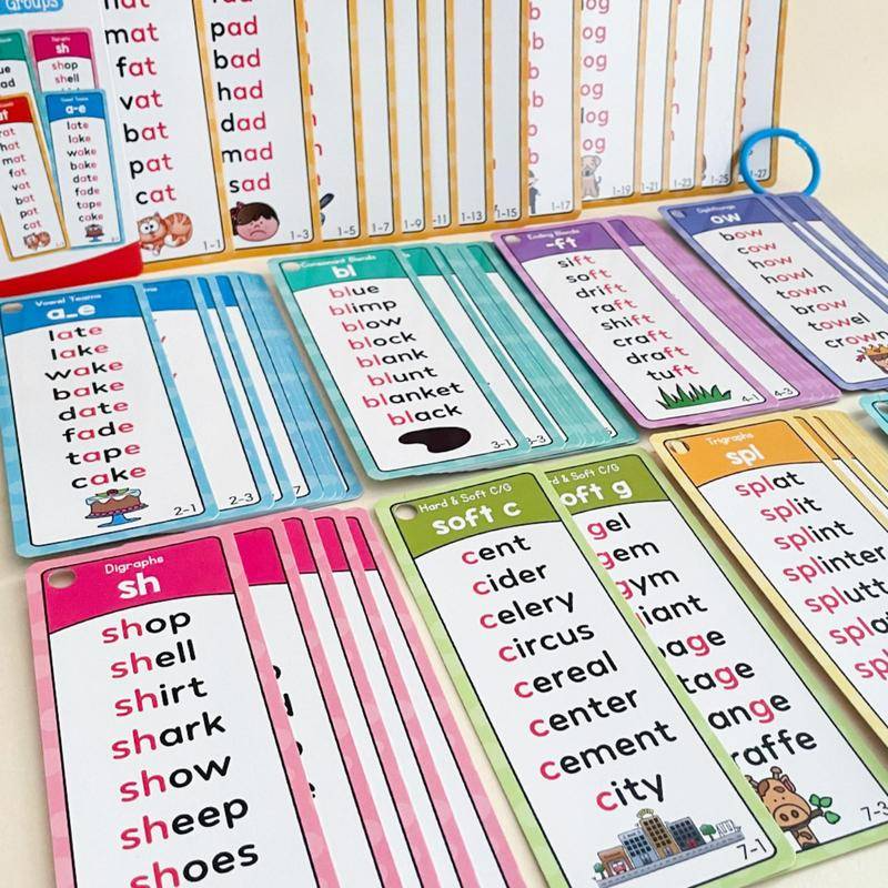Phonics Flashcards Set – Fun Learning with 900+ Rhyming Words
