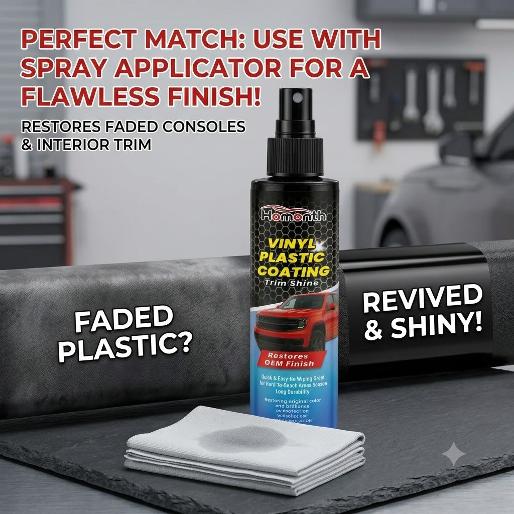 Car Interior Plastic Restorer Dashboard & Trim Cleaner Spray