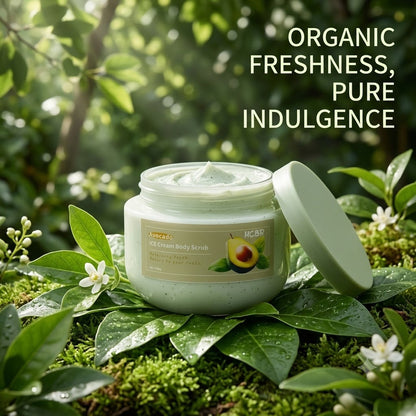 Avocado & Shea Butter Body Scrub Exfoliating Moisturizing Body Polish