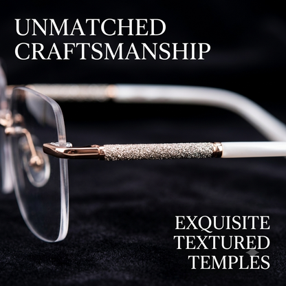 Luxury Frameless Photochromic Glasses – Anti-Blue Light UV Protection Eyewear for Men & Women