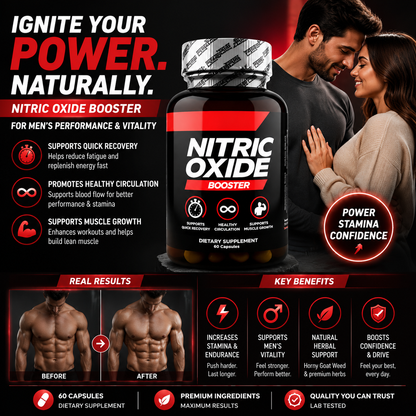 Horny Goat Weed Herbal Nitric Oxide Capsules for Men's