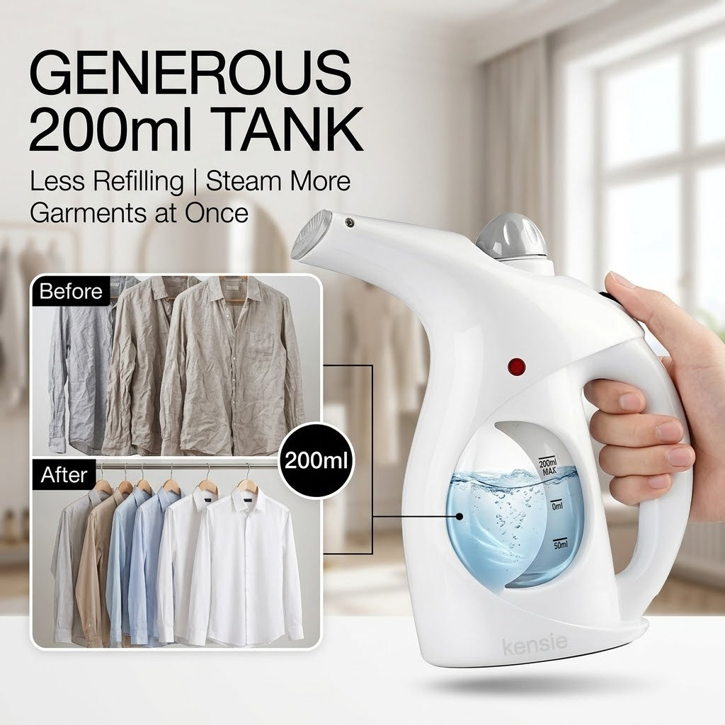 Mini Portable Garment Steamer – Handheld Travel Clothes Steamer