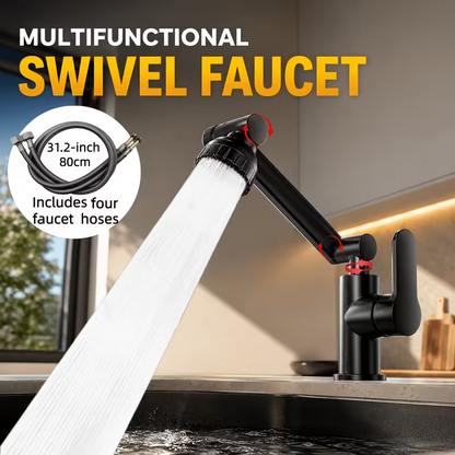 Deck Mounted Bathroom Faucet Wash Basin Tap with Ceramic Valve Core
