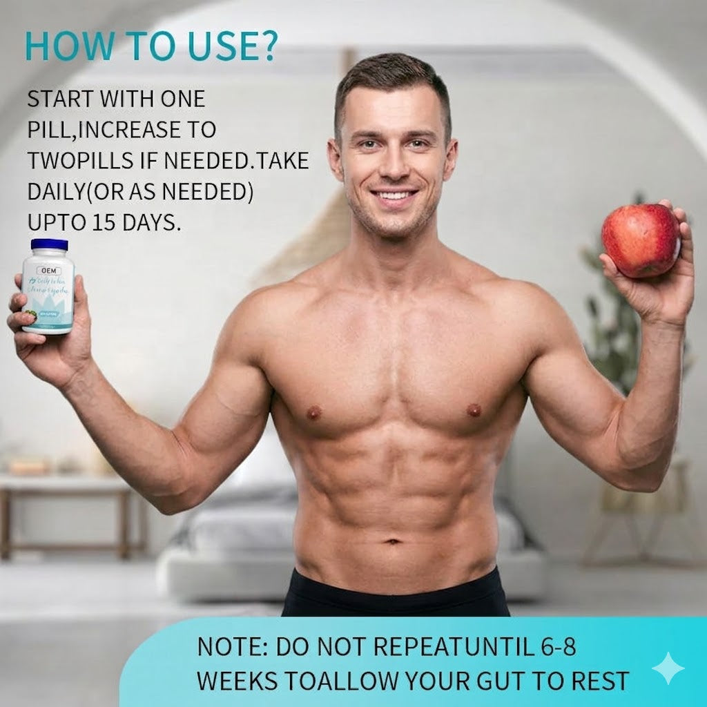 15 Day Gut Cleanse Capsules – Digestive Detox & Wellness Support