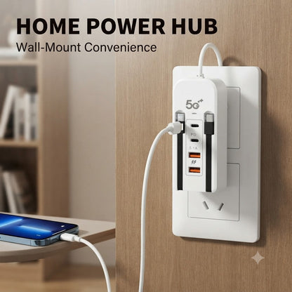 4 in 1 Multi-Port USB Charging 5.1A Plug for Home