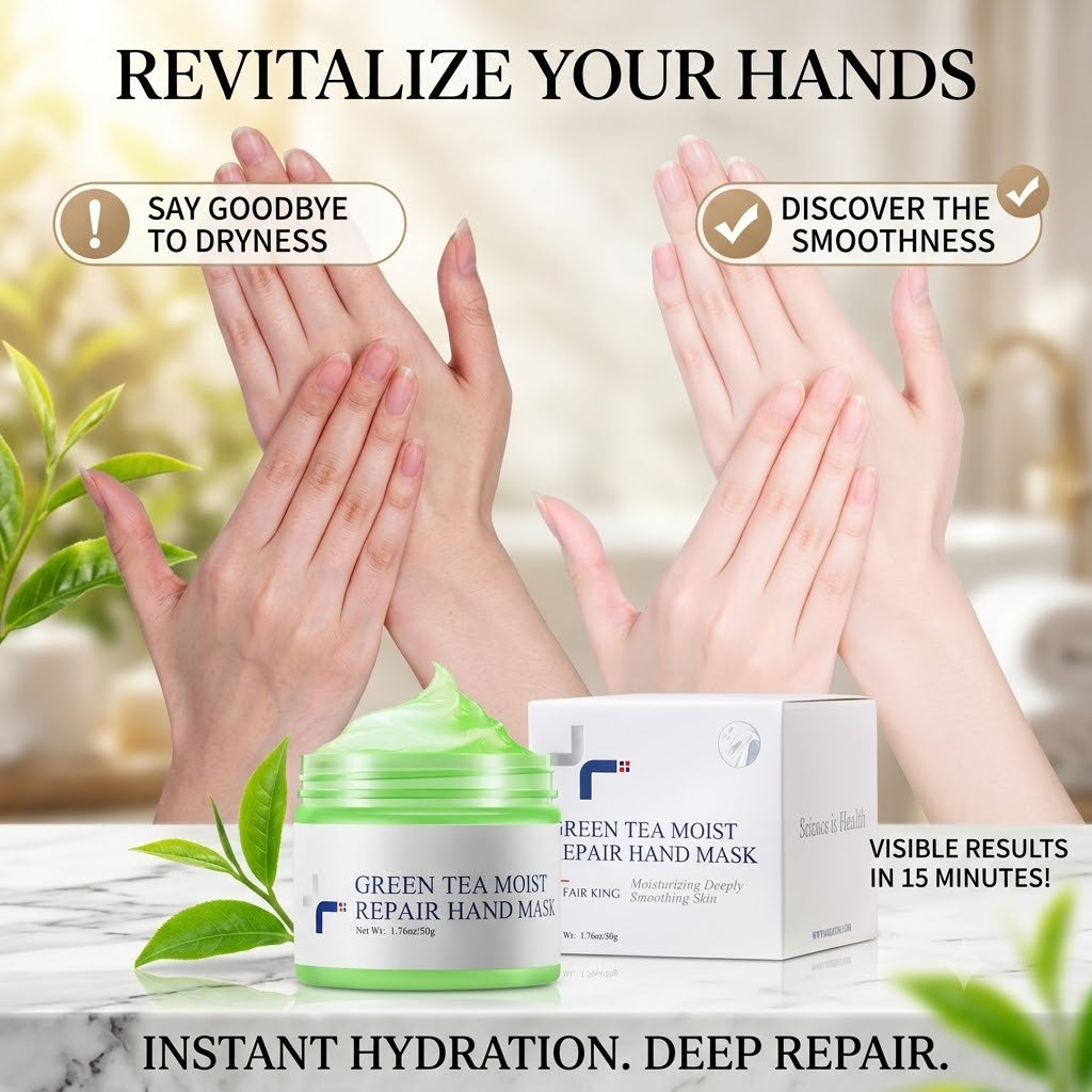 Green Tea Hand Wax Mask Moisturizing Peel-Off Hand & Foot Spa