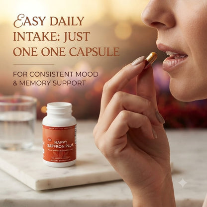 Happy Saffron Plus Capsules for Daily Wellness