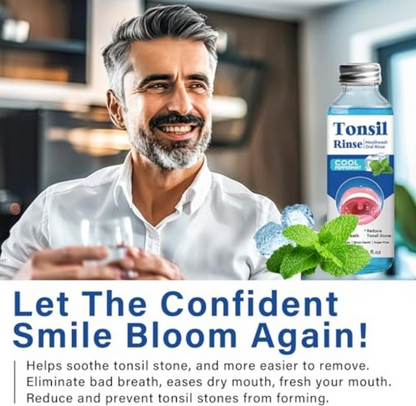 Tonsil Stone Mouthwash – Mint Oral Rinse for Fresh Breath Care