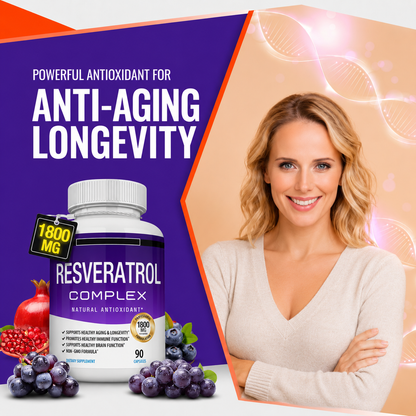 Resveratrol Supplement Capsules – Antioxidant Formula for Daily Wellness