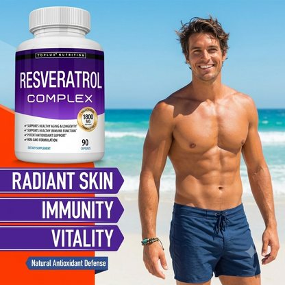 Resveratrol Supplement Capsules – Antioxidant Formula for Daily Wellness
