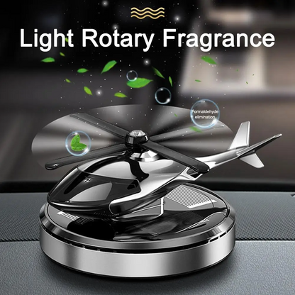Solar Helicopter Car Air Freshener – Long Lasting Aromatherapy Dashboard Ornament