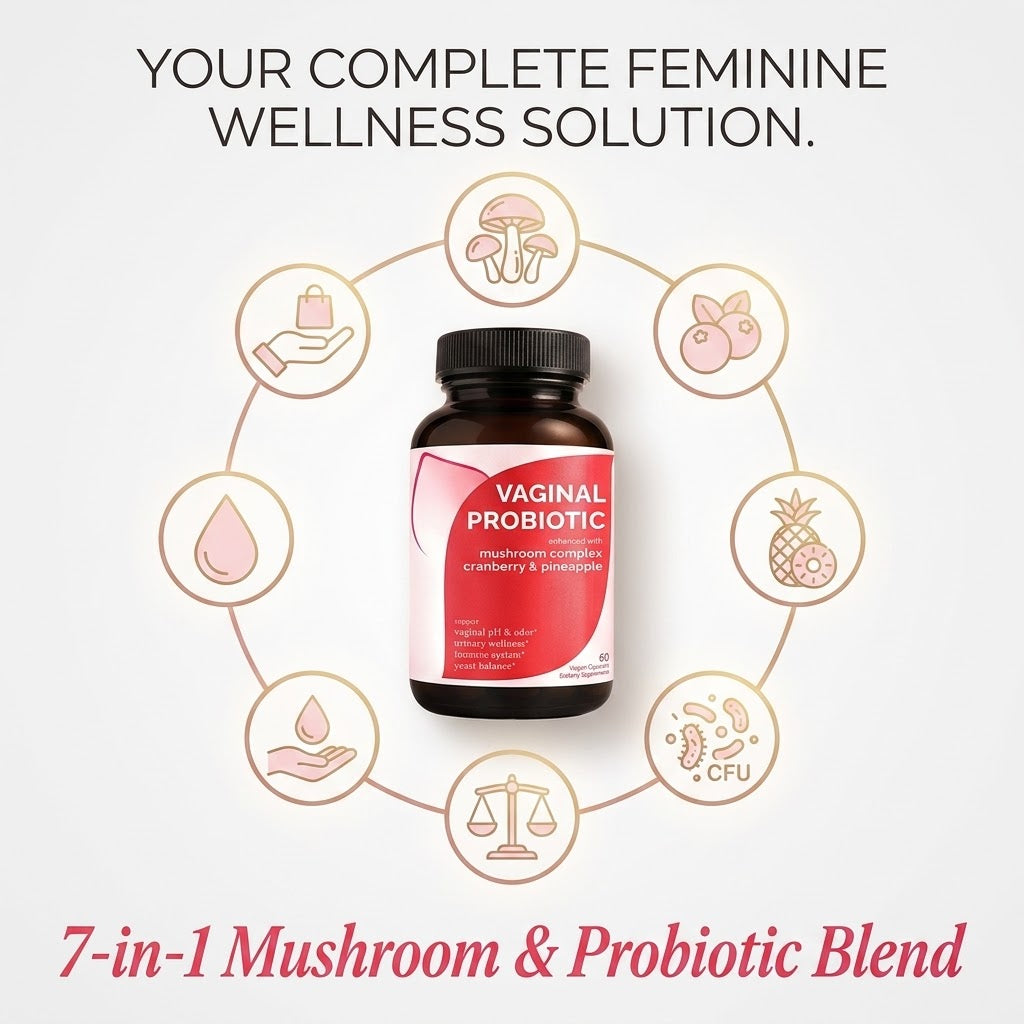 Women's 7 in 1 Mushroom Blend Pineapple, Cranberry Supplement