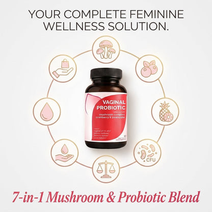 Women's 7 in 1 Mushroom Blend Pineapple, Cranberry Supplement