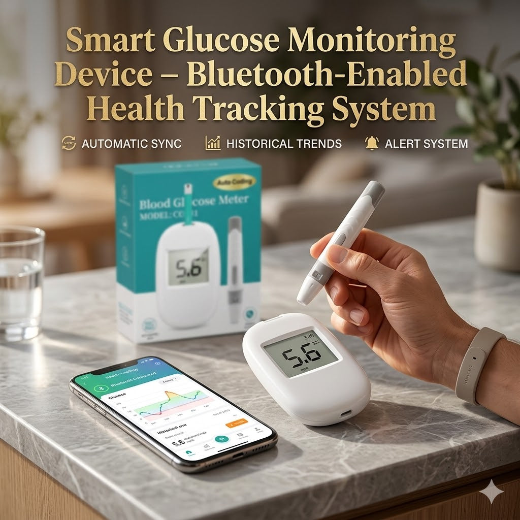 Smart Glucose Monitoring Device – Health Tracking System
