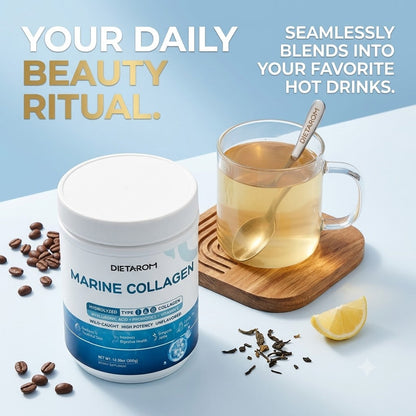 Hydrolyzed Marine Collagen Powder with Hyaluronic Acid & Probiotics