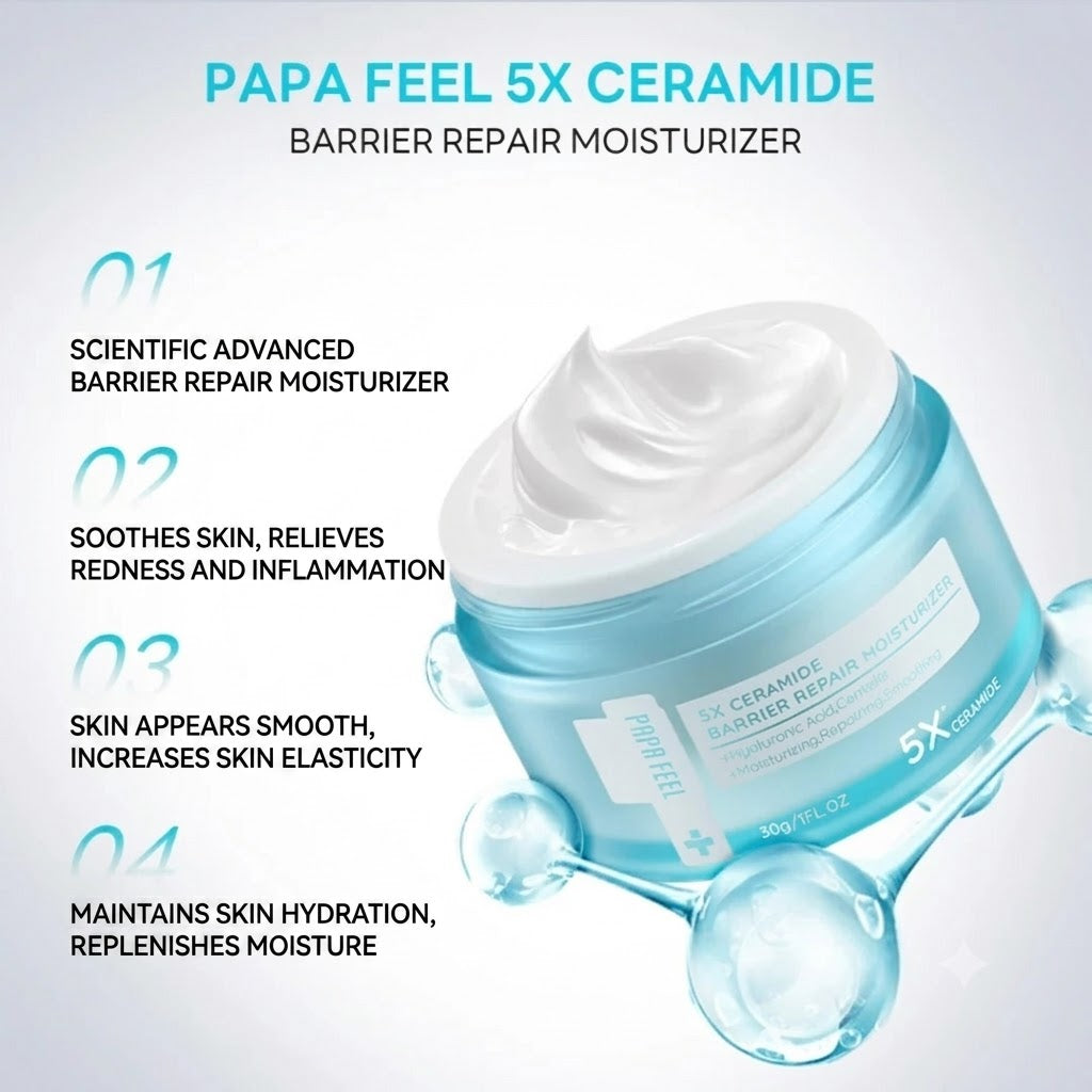 5X Ceramide Hyaluronic Acid Moisturizing Gel for Men & Women