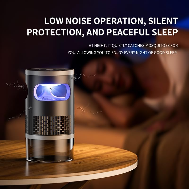 Indoor LED Electric Flying Insect Catcher with Suction Fan