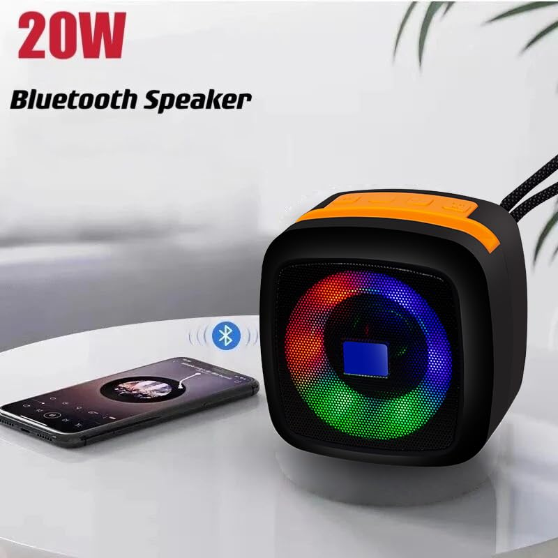 Mini Bluetooth Portable Speaker – RGB LED Wireless Music Speaker