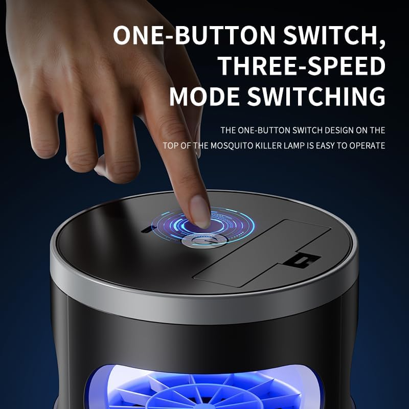 Indoor LED Electric Flying Insect Catcher with Suction Fan
