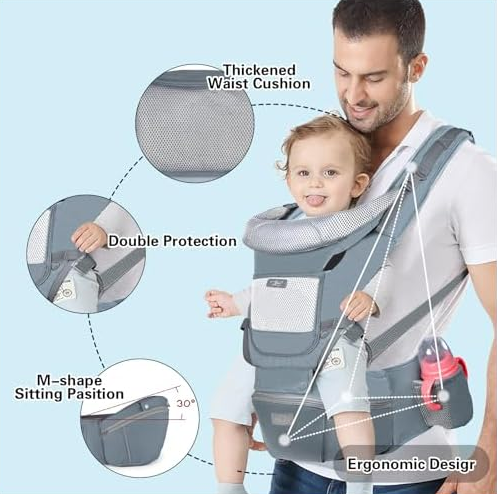 Multi Functional Baby Carrier – Safe & Comfortable Support for Newborns