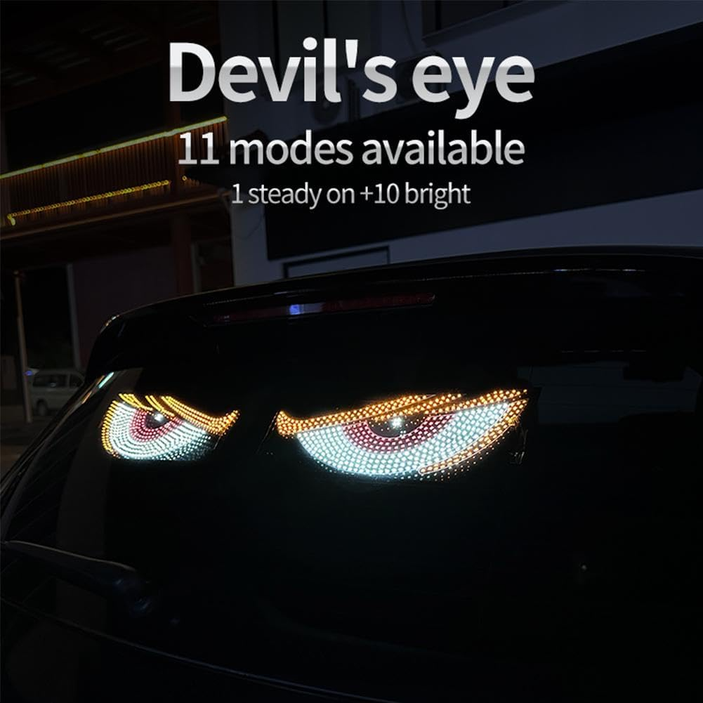 LED Animated Demon Eye Windshield Light for Cars & Trucks