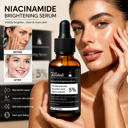 Niacinamide Brightening Serum – Vitamin C & Alpha Arbutin Face Serum for Even Skin Tone & Hydration