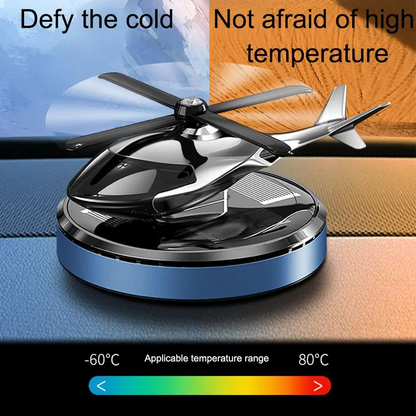 Solar Helicopter Car Air Freshener – Long Lasting Aromatherapy Dashboard Ornament