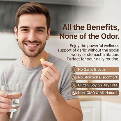Aged Garlic Extract Supplement – 300 Softgels Daily Wellness Support