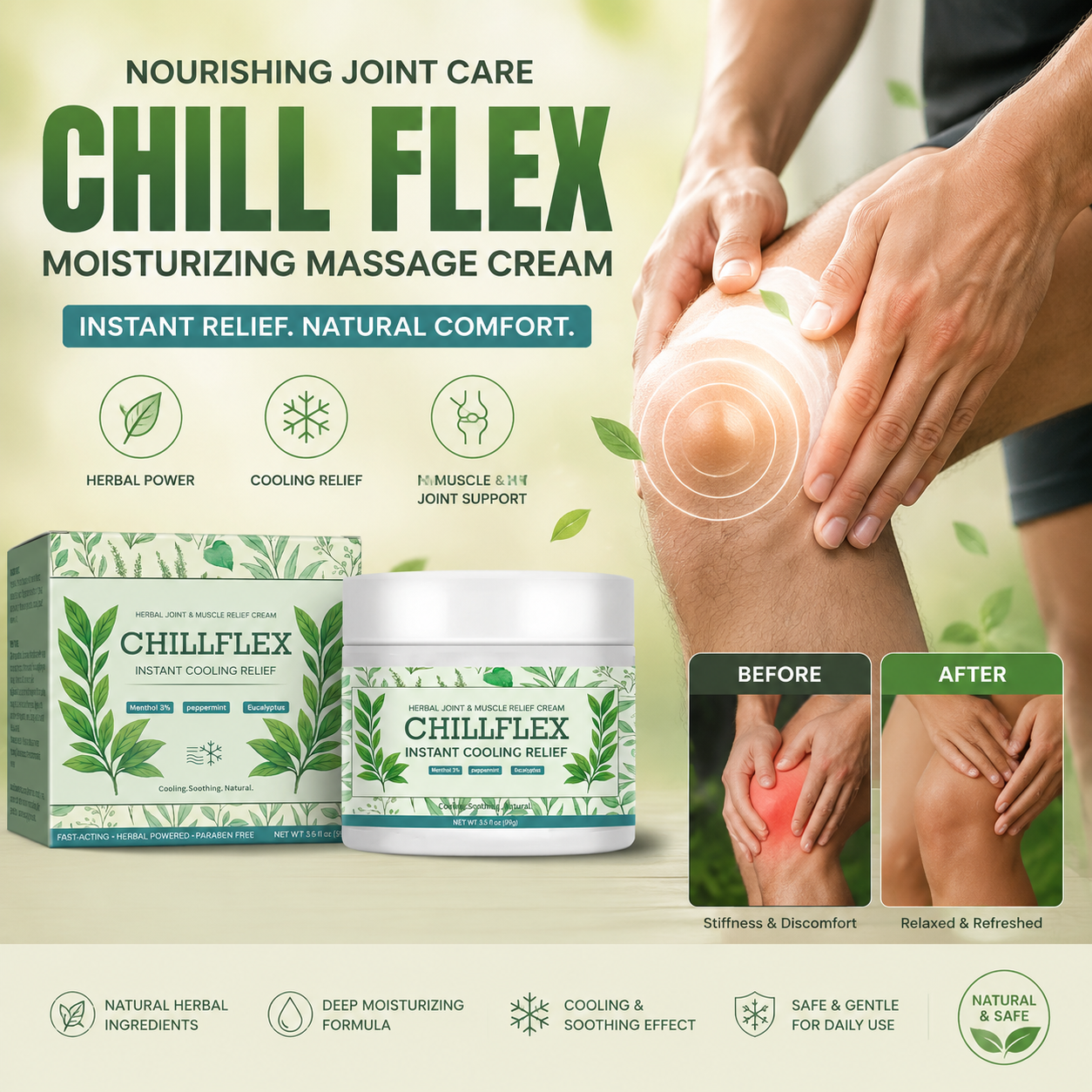 Chill Flex Nourishing Joint Care Moisturizing Massage Cream