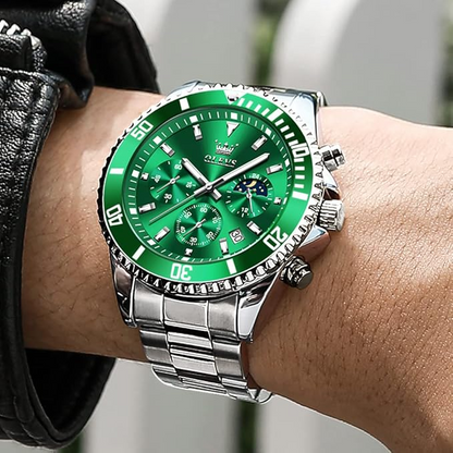 Luxury Diver’s Watch for Men – Sporty Waterproof Stainless Steel Timepiece