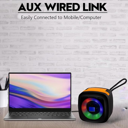 Mini Bluetooth Portable Speaker – RGB LED Wireless Music Speaker