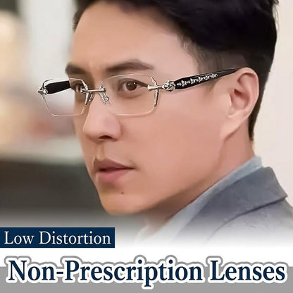 Luxury Rimless Blue Light Glasses – Computer Eyeglasses for Men & Women