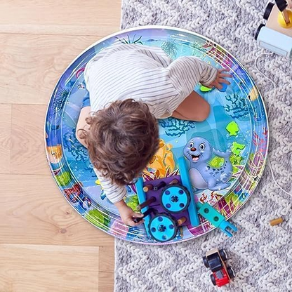 Tummy Time Baby Water Mat – Inflatable Ocean Play Mat for Infants