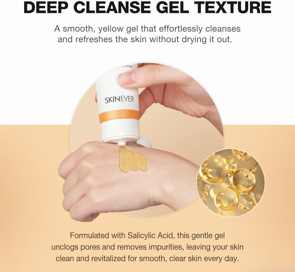 Herbal Salicylic Acid Facial Cleanser Gentle Exfoliating Face Wash