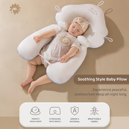 Soft Baby Pillow – Eco Friendly Knitted Cotton Sleeping Cushion