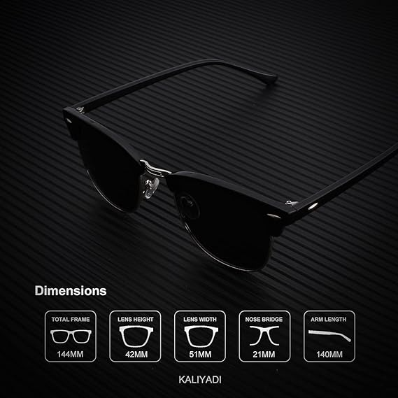 Vintage Half Frame – Square Sunglasses