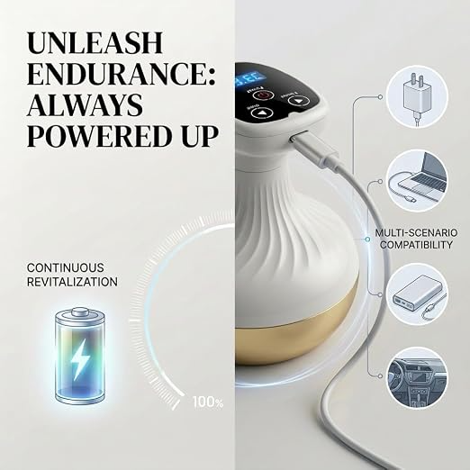 Electric Gua Sha Massage Tool – Negative Pressure Vacuum Massager for Back & Neck Relaxation