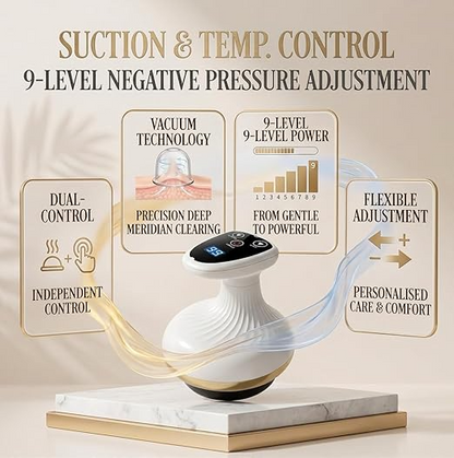 Electric Gua Sha Massage Tool – Negative Pressure Vacuum Massager for Back & Neck Relaxation