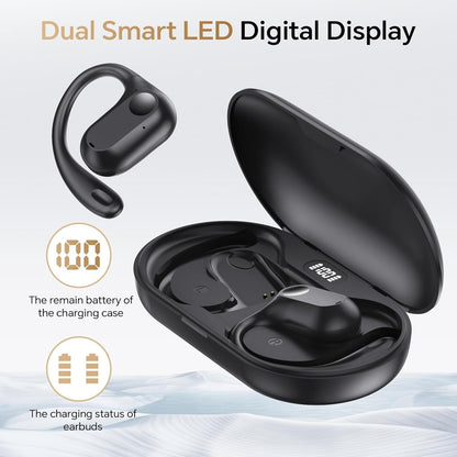 Waterproof Open-Ear Headphones – AI Translation & Wireless Comfort